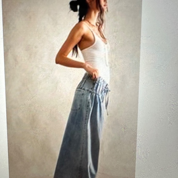 We The Free Forget Me knot pull on denim. - Picture 3 of 8